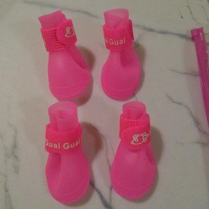 Pet Rubber Shoes Size M